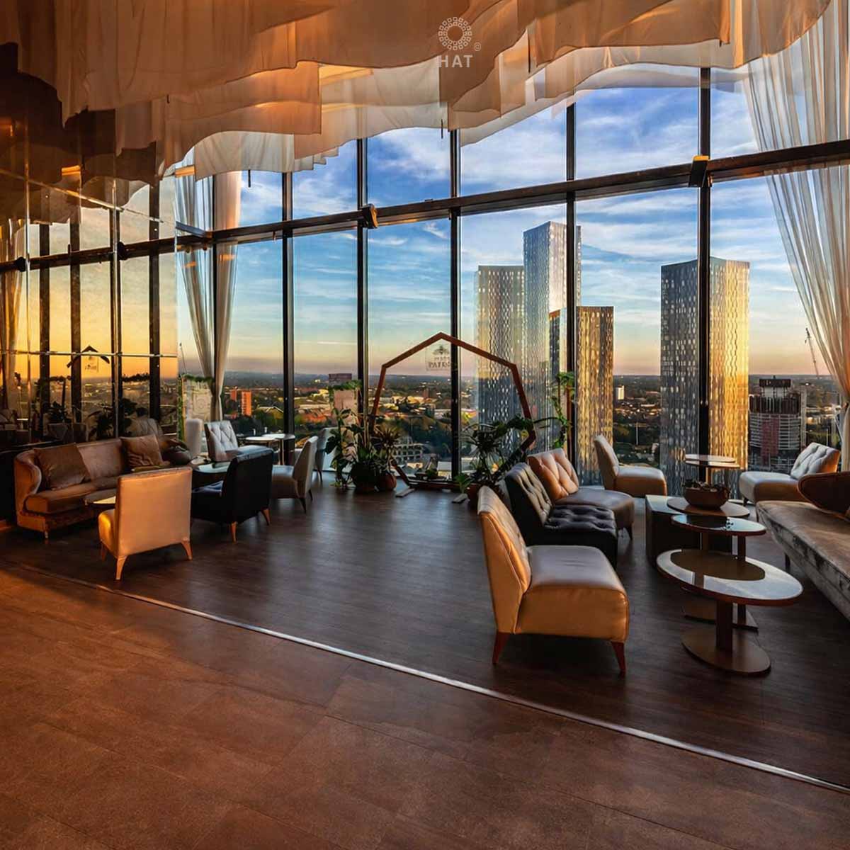 Hospitality - Luxury Restaurant Hilton Hotel Manchaster - HAT Italian Design